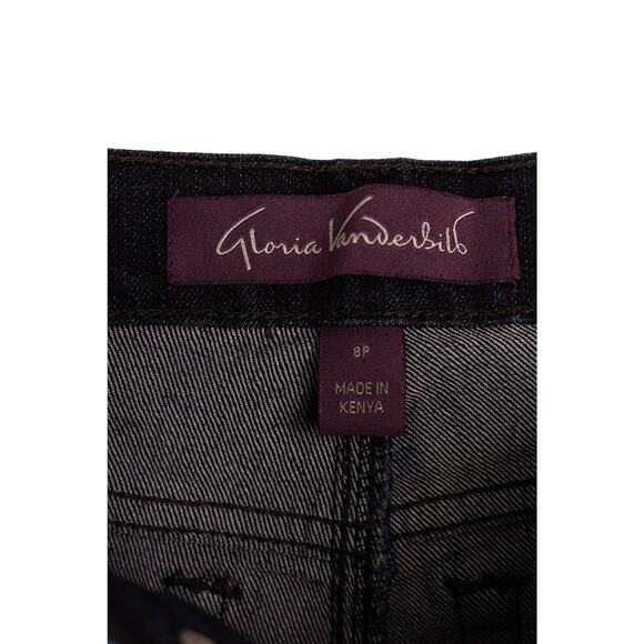 Gloria Vanderbilt Size 8 Petite Jeans Gabby Bootleg Indigo - Picture 3 of 6